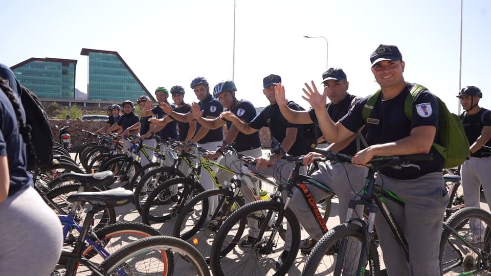 Ciclistas en evento anterior